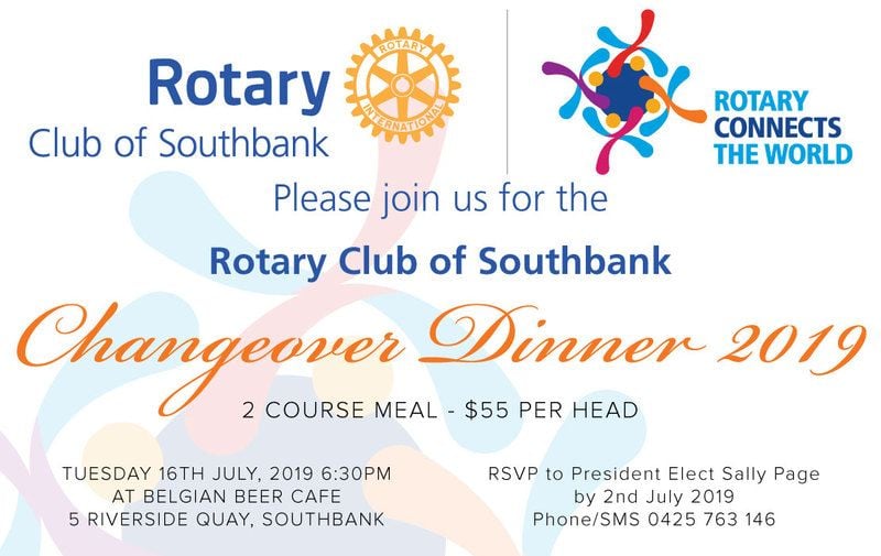 Upcoming Club and District Changeovers in our Area